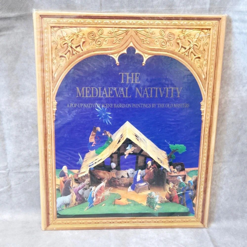 Mediaeval Nativity‎ Pop Up Scene Christmas 3D Cardboard 1999
